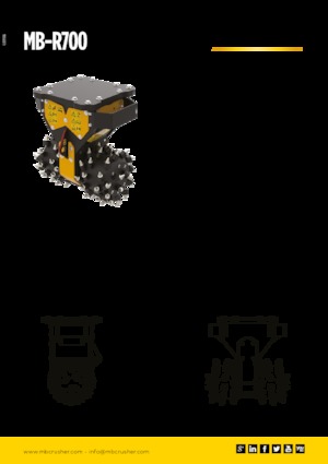 Capete de frezare montabile (hidr.) MB Crusher MB-R700