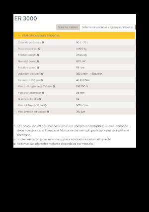 Capete de frezare montabile (hidr.) Epiroc ER 3000