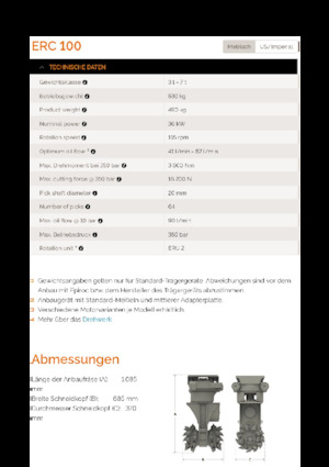 Capete de frezare montabile (hidr.) Erkat ERC 100