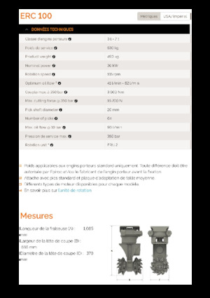 Capete de frezare montabile (hidr.) Erkat ERC 100