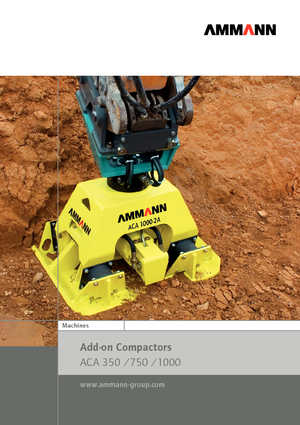 Vibratoare de suprafață montabile Ammann ACA 1000