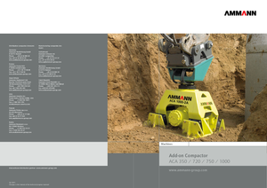 Vibratoare de suprafață montabile Ammann ACA 1000-2