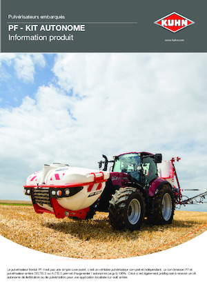 Pulverizatoare de câmp montabile Kuhn PF Select