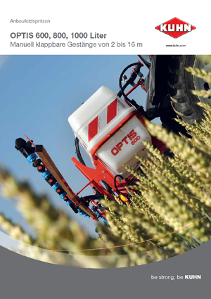 Pulverizatoare de câmp montabile Kuhn Optis 1000