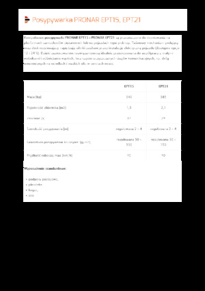 Ansamble de împrăștiere montate Pronar EPT 21