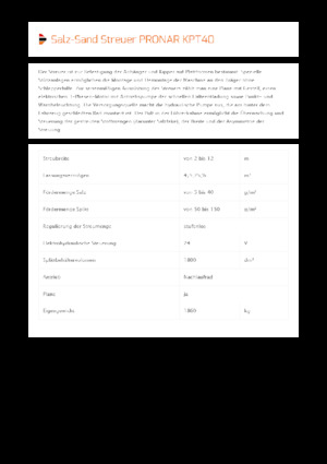 Ansamble de împrăștiere montate Pronar KPT 40 