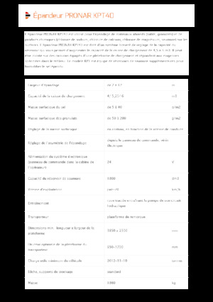 Ansamble de împrăștiere montate Pronar KPT 40 