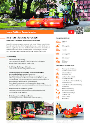 Măturători stradale montate Bema 30 Dual 2600