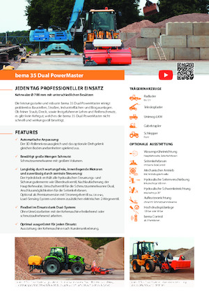 Măturători stradale montate Bema 35 Dual 2050