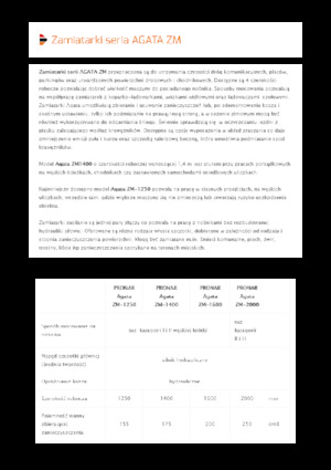 Măturători stradale montate Pronar Agata ZM 2000