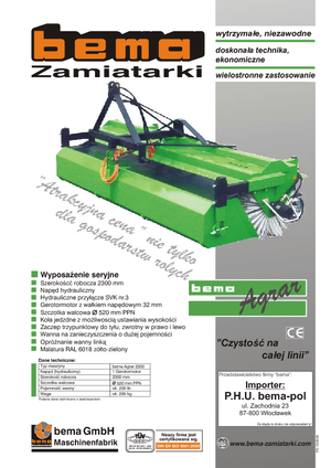 Măturători stradale montate Bema Agrar 2300