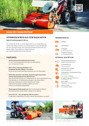 Măturători stradale montate Bema bema 20 Dual