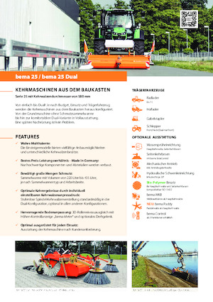 Măturători stradale montate Bema bema 25