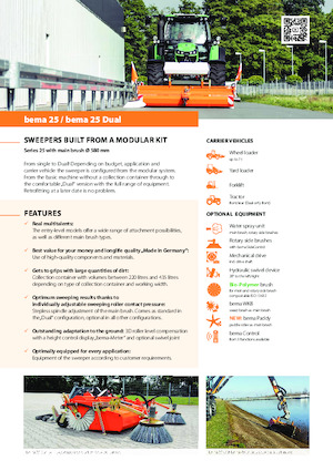 Măturători stradale montate Bema bema 25