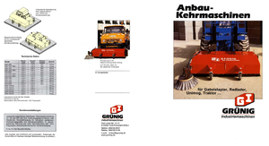 Măturători stradale montate Grünig GSX 2400/800l