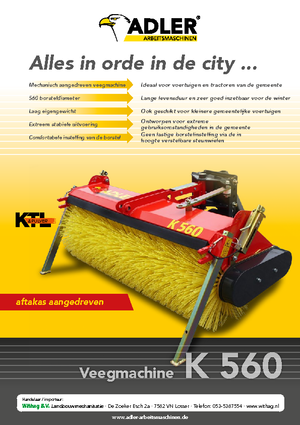 Măturători stradale montate Adler K 560-150