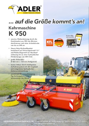 Măturători stradale montate Adler K 950-360