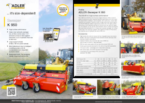 Măturători stradale montate Adler K 950-360