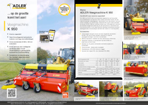 Măturători stradale montate Adler K 950-360