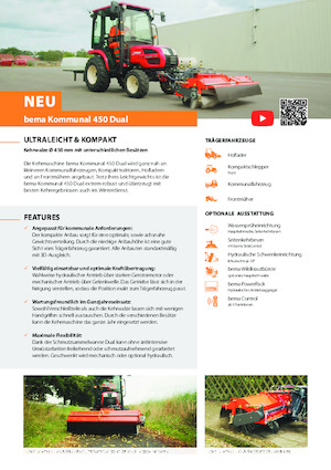 Măturători stradale montate Bema Kommunal 450 Dual 1250