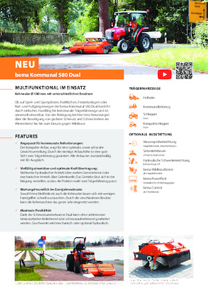 Măturători stradale montate Bema Kommunal 580 Dual 1850