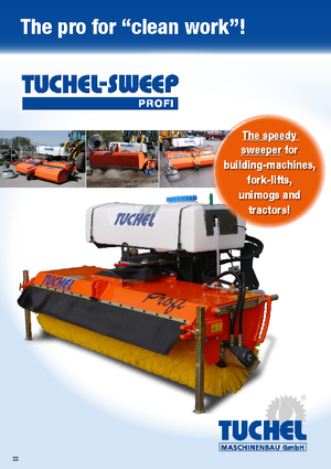 Măturători stradale montate Tuchel Profi 260 Ø 600