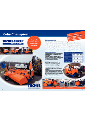 Măturători stradale montate Tuchel Profi Champ