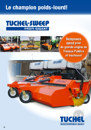 Măturători stradale montate Tuchel Profi Gigant