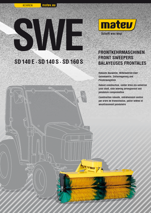 Măturători stradale montate Matev SWE-SD 140 S