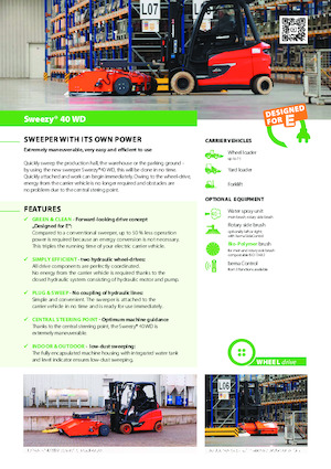 Măturători stradale montate Bema Sweezy 40 WD