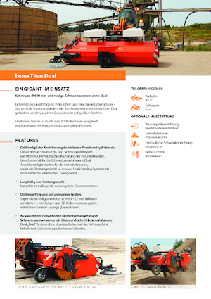 Măturători stradale montate Bema Titan Dual 3250