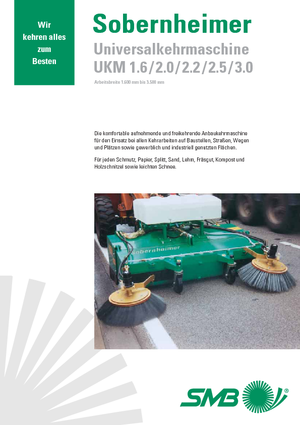 Măturători stradale montate Sobernheimer UKM 3.0