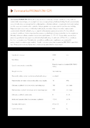 Măturători stradale montate Pronar ZM-S 25