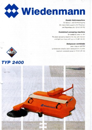 Măturători stradale montate Wiedenmann 2400