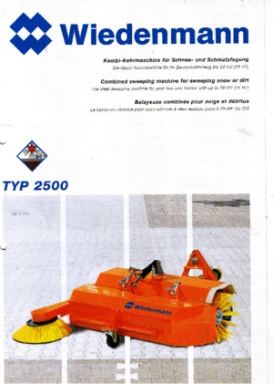 Măturători stradale montate Wiedenmann 2500