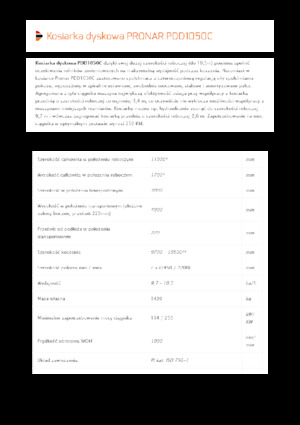 Cositori combinate cu discuri, cu tambur de condiționare Pronar PDD 1050C