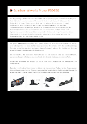 Cositori combinate cu discuri, fără tambur de condiționare Pronar PDD 830