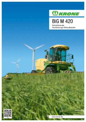 Tamburi de condiționare a materialului cosit Krone Big M 420 CV