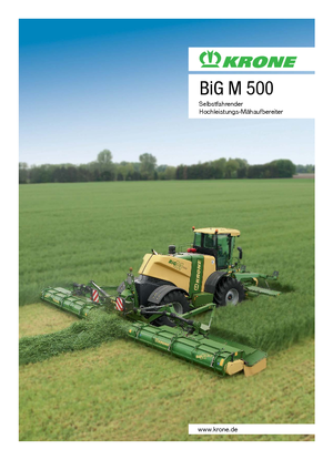 Tamburi de condiționare a materialului cosit Krone Big M 500 CV