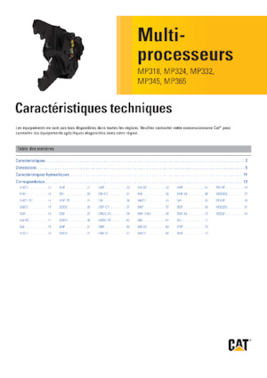 Multiprocesoare Caterpillar MP324