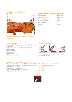 Pluguri de zăpadă cu lame multiple Hydrac LB II 260