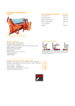 Pluguri de zăpadă cu lame multiple Hydrac SL III 360