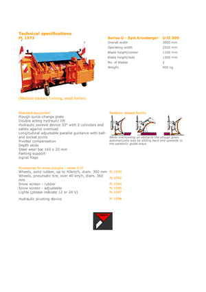 Pluguri de zăpadă cu lame multiple Hydrac U II 320