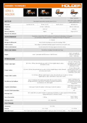 Vehicule municipale multifuncționale diesel Holder S 130