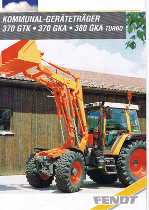 Tractoare municipale Fendt 380 GKA Turbo