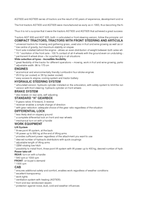 Tractoare municipale AGT AGT 835 T