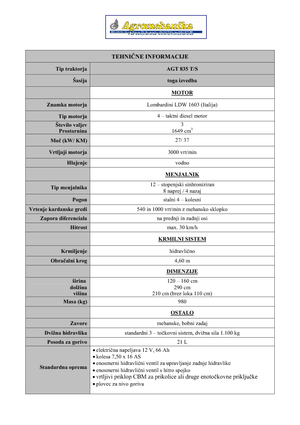 Tractoare municipale AGT AGT 835 T