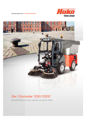Tractoare municipale Hako Citymaster 1250 C