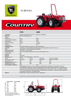 Tractoare municipale Carraro Country 3700