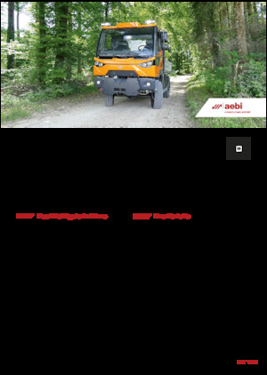 Vehicule municipale multifuncționale diesel Aebi MT 770